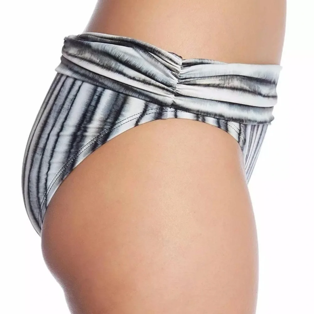 LA Blanca Shirred Band Bikini Bottom